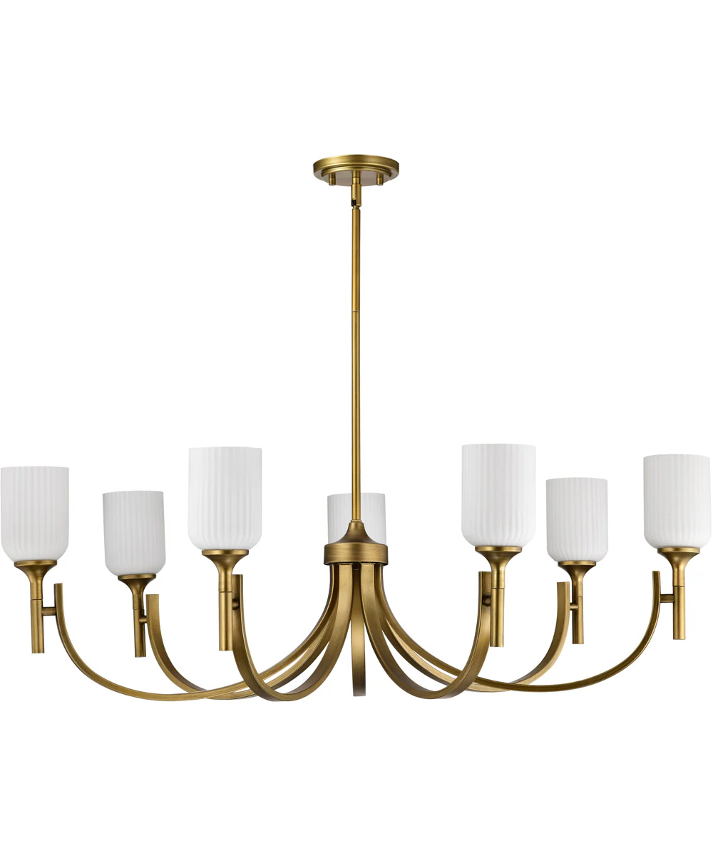 Solara 7-Light Chandelier Natural Brass - Image 5