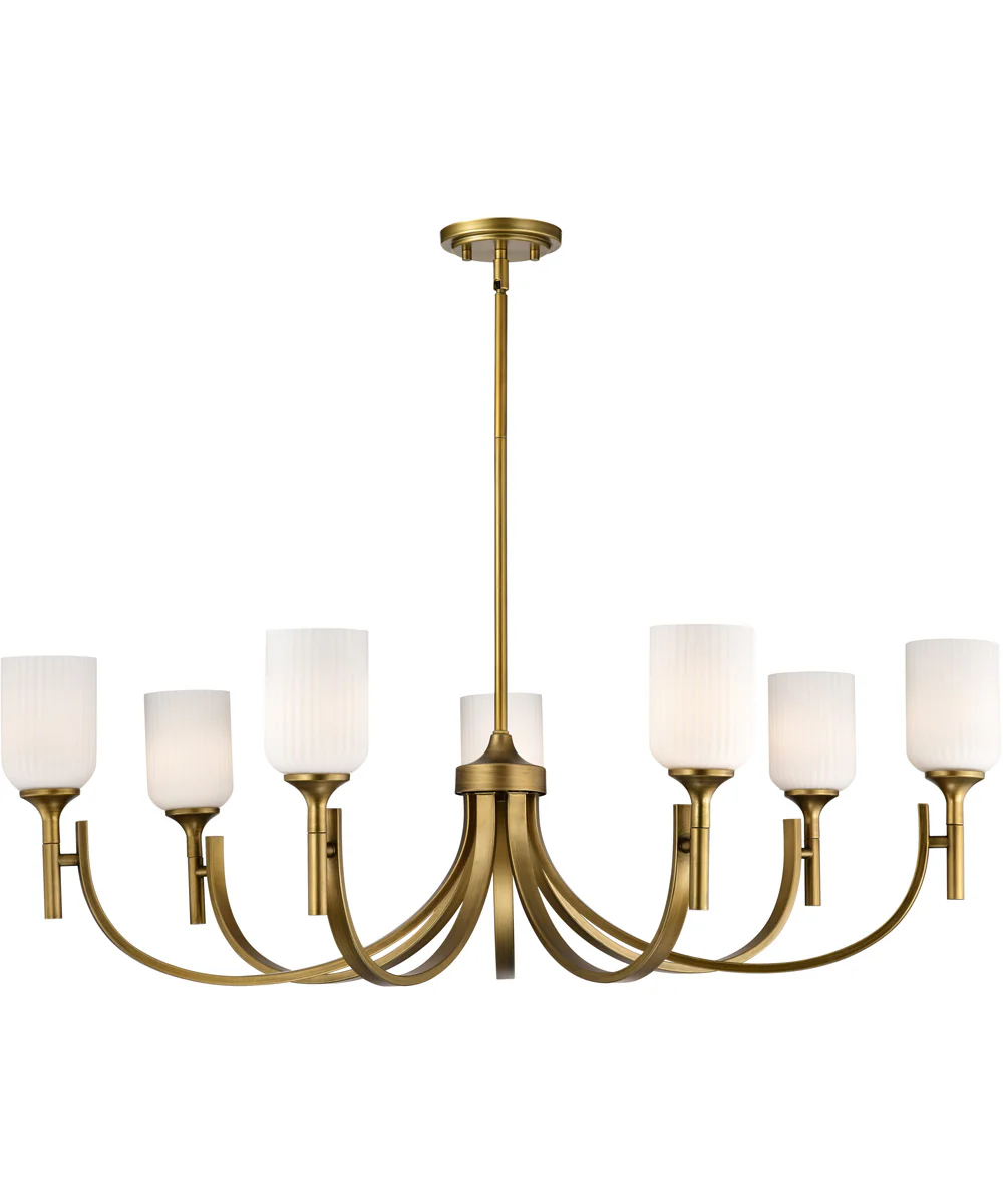 Solara 7-Light Chandelier Natural Brass - Image 6