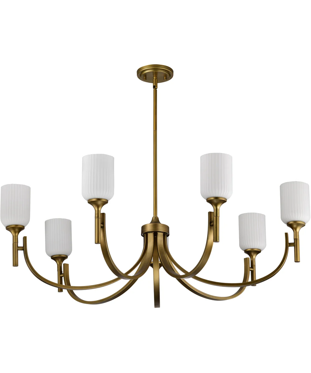 Solara 7-Light Chandelier Natural Brass - Image 7