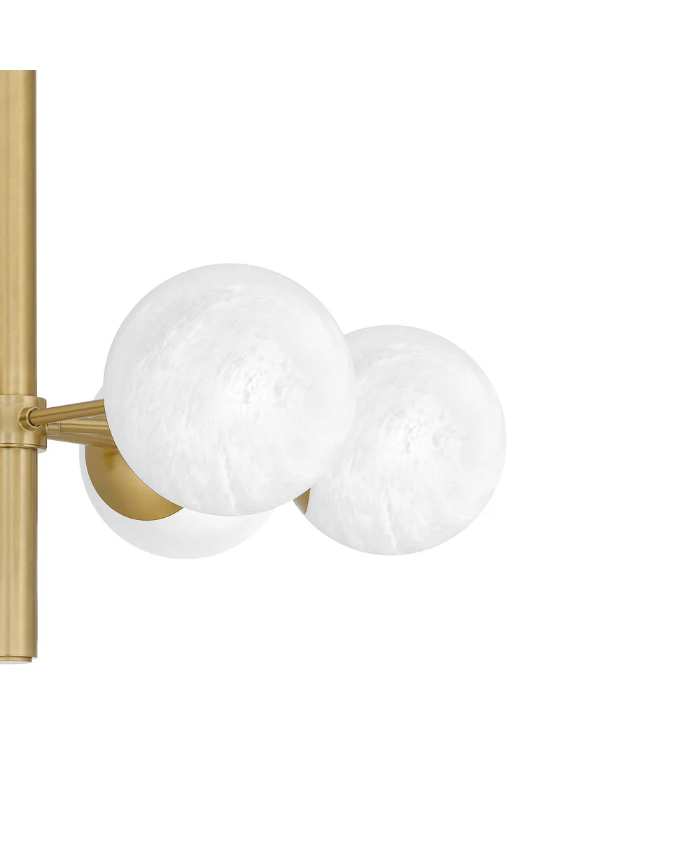 Solei 6-light Chandelier Aged Brass - Image 5