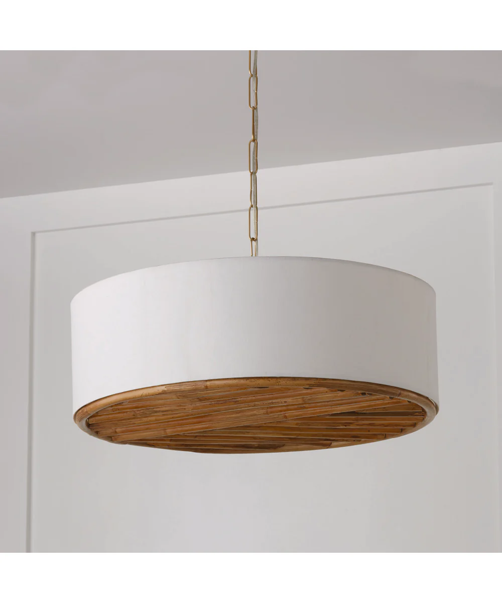 Soleil 4-Light Pendant Matte Brass - Image 2