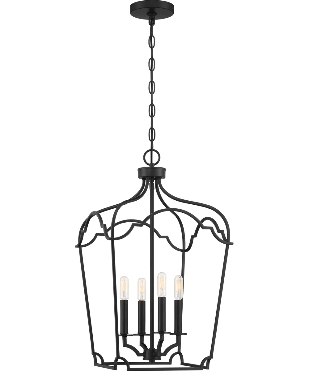 Somerville 4-light Pendant Matte Black - Image 2