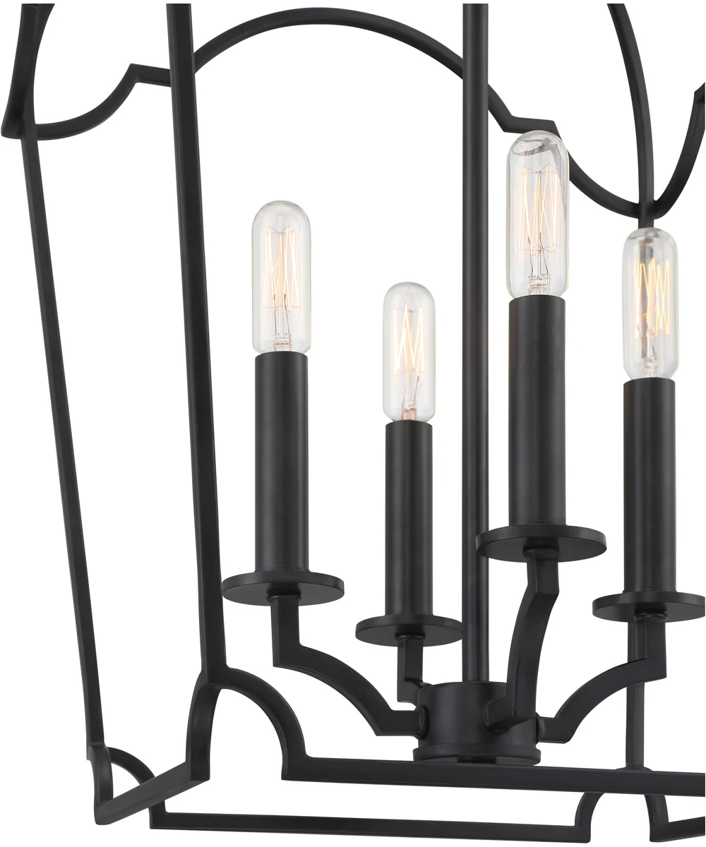 Somerville 4-light Pendant Matte Black - Image 6
