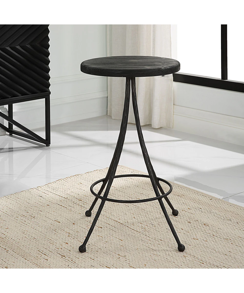 Sona Black Counter Stool - Image 3