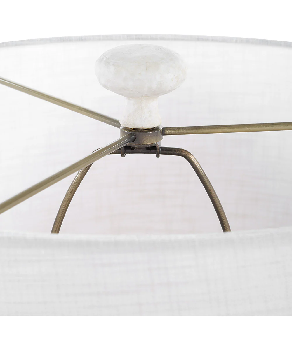 Sonata Textured White Table Lamp - Image 6