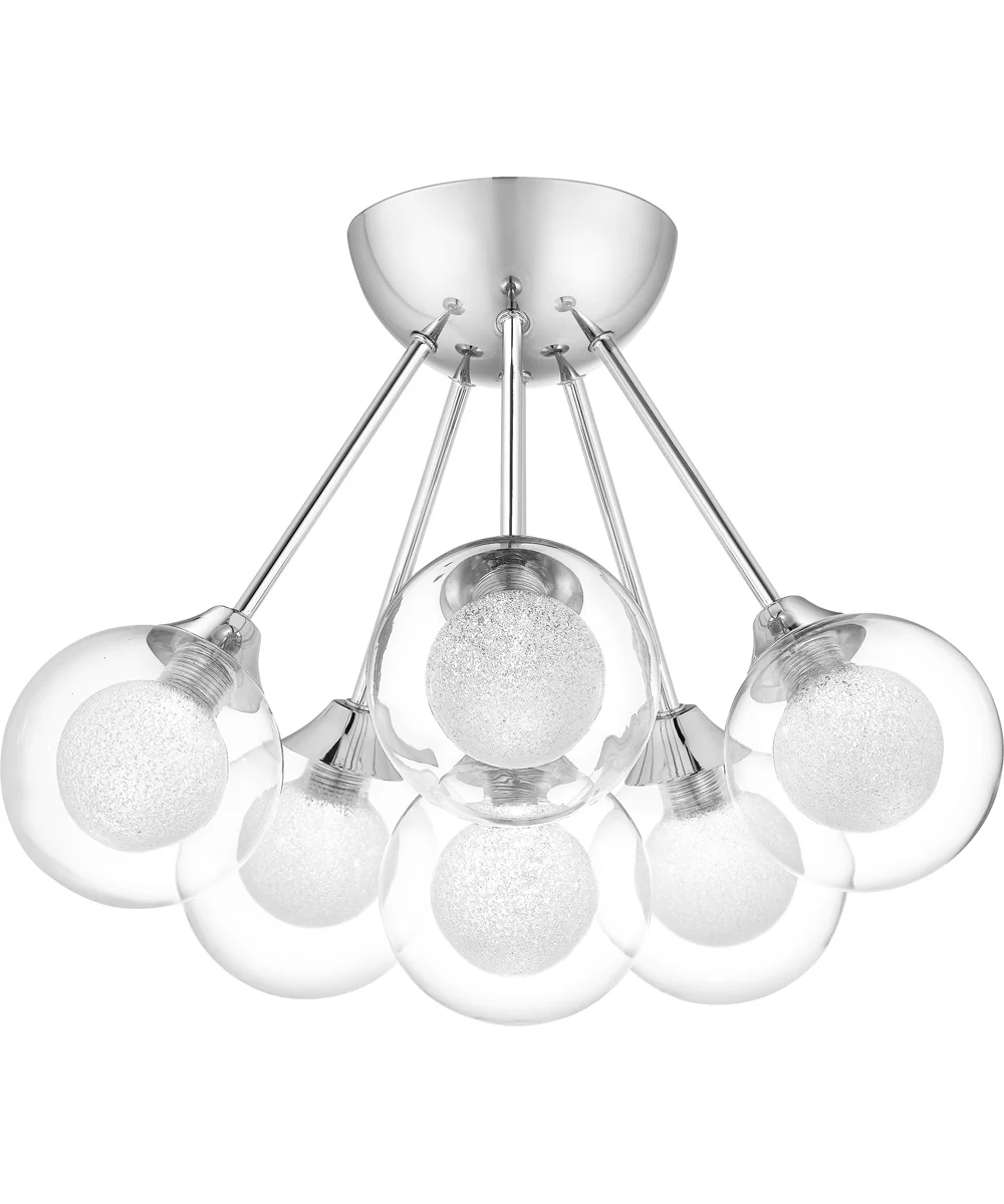 Spellbound 6-light Semi Flush Mount Polished Chrome - Image 2