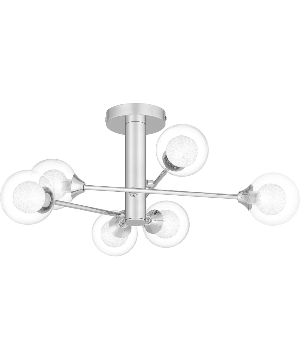 Spellbound 6-light Semi Flush Mount Polished Chrome - Image 5