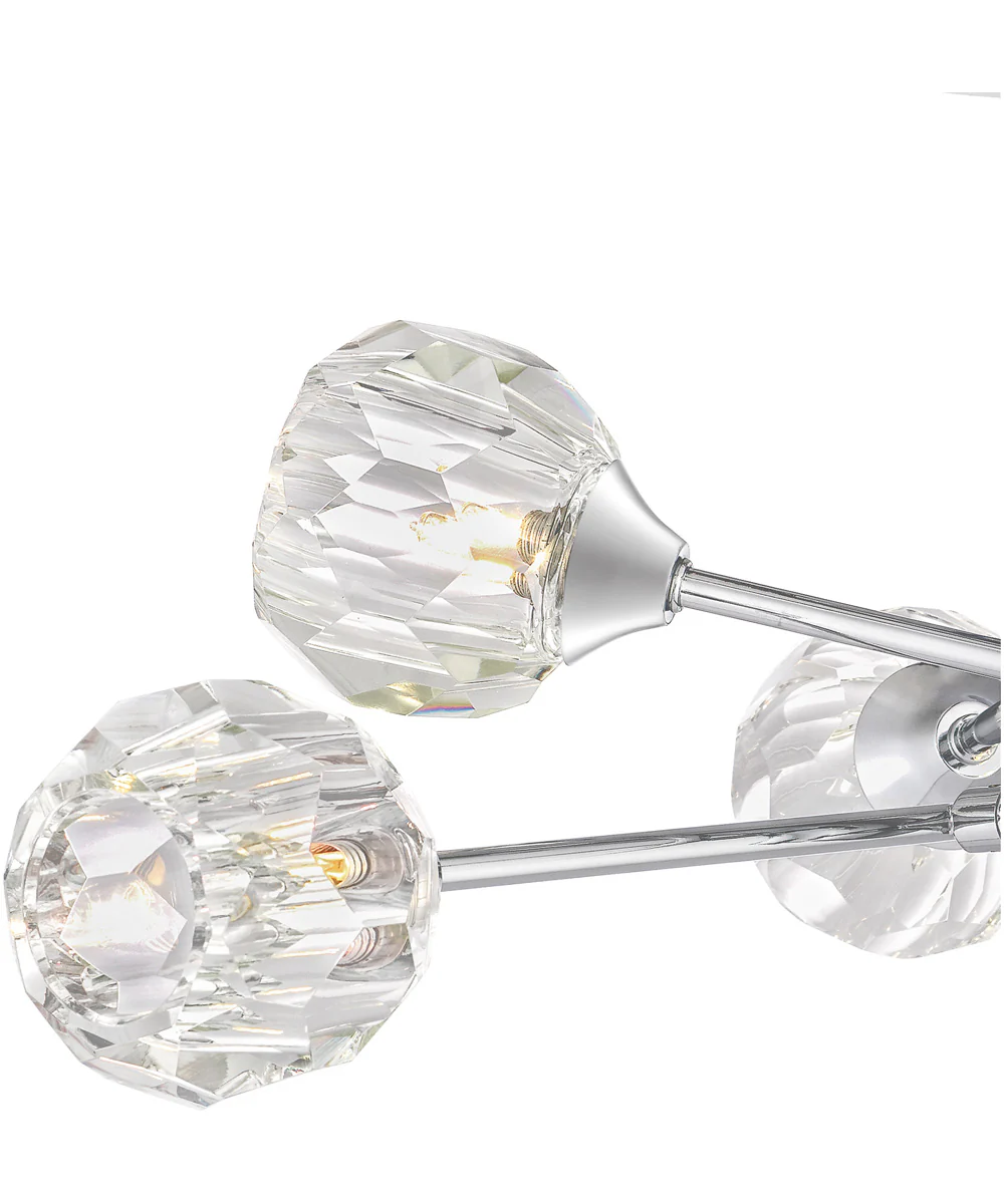 Spellbound 6-light Semi Flush Mount Polished Chrome - Image 6