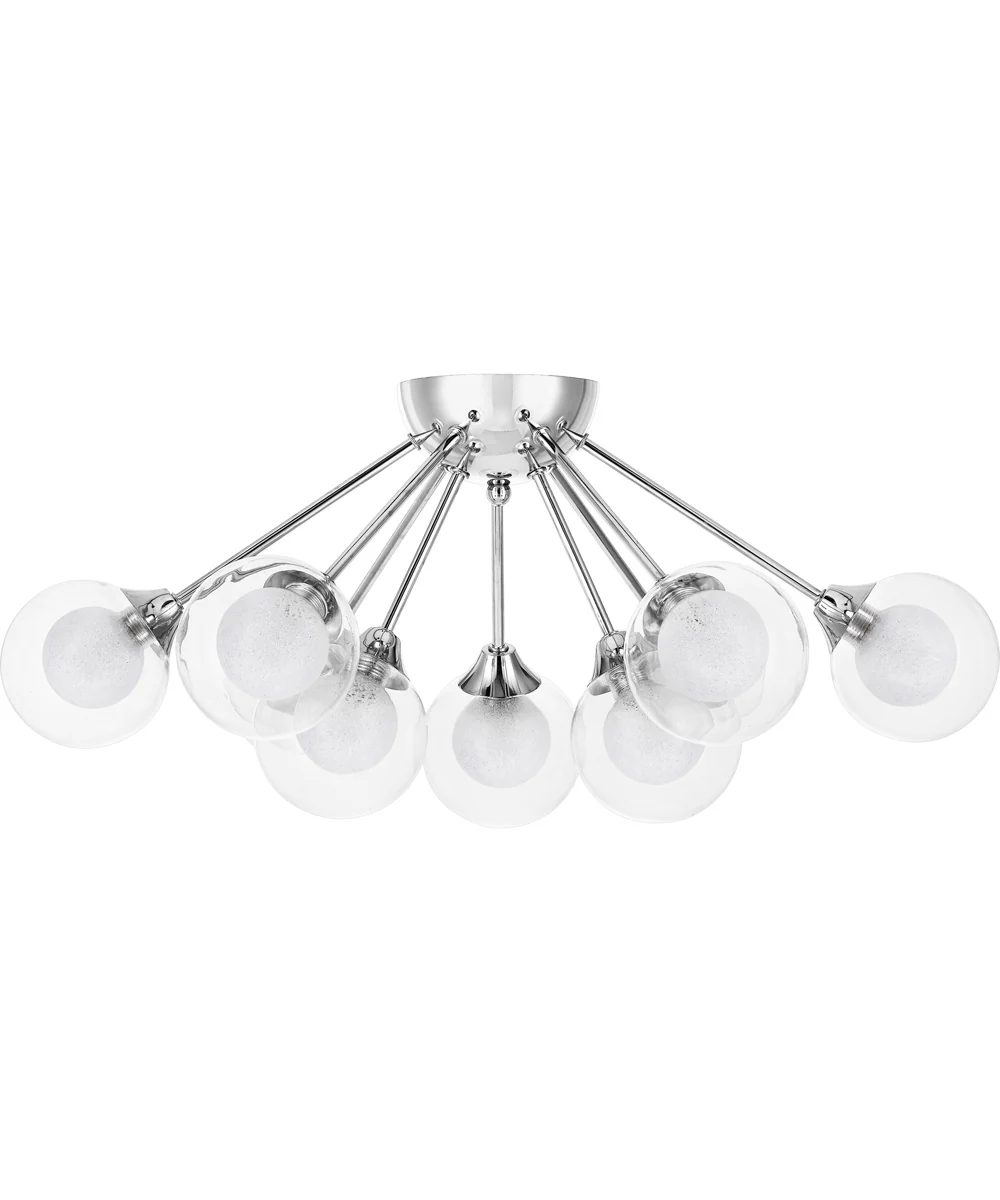 Spellbound 9-light Semi Flush Mount Polished Chrome - Image 3