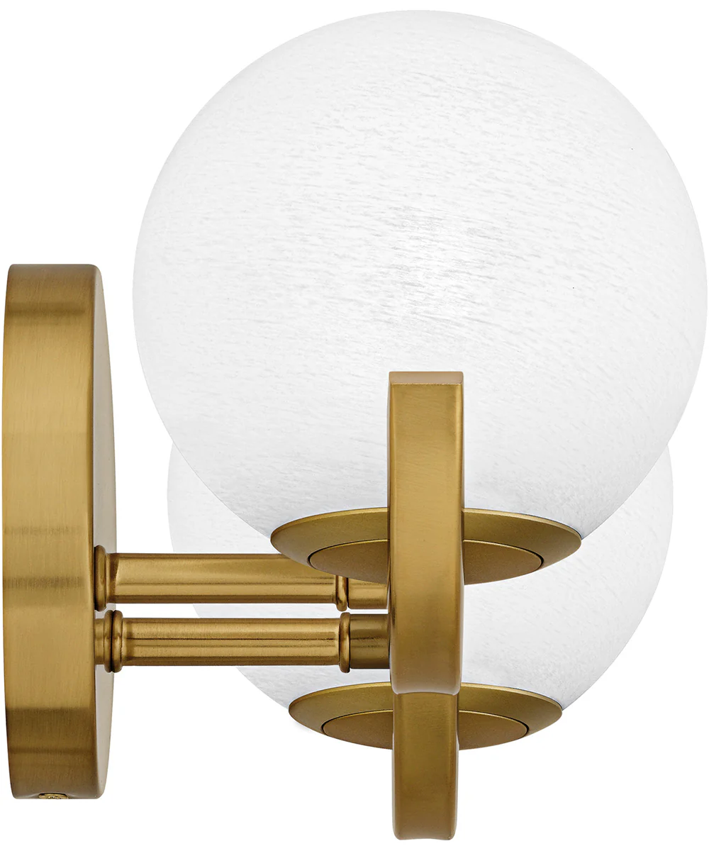 Spherical Medium 2-light Bath Light Aged Brass - Image 4