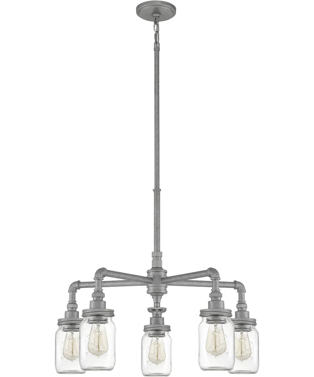 Squire 5-light Chandelier Galvanized - Image 3