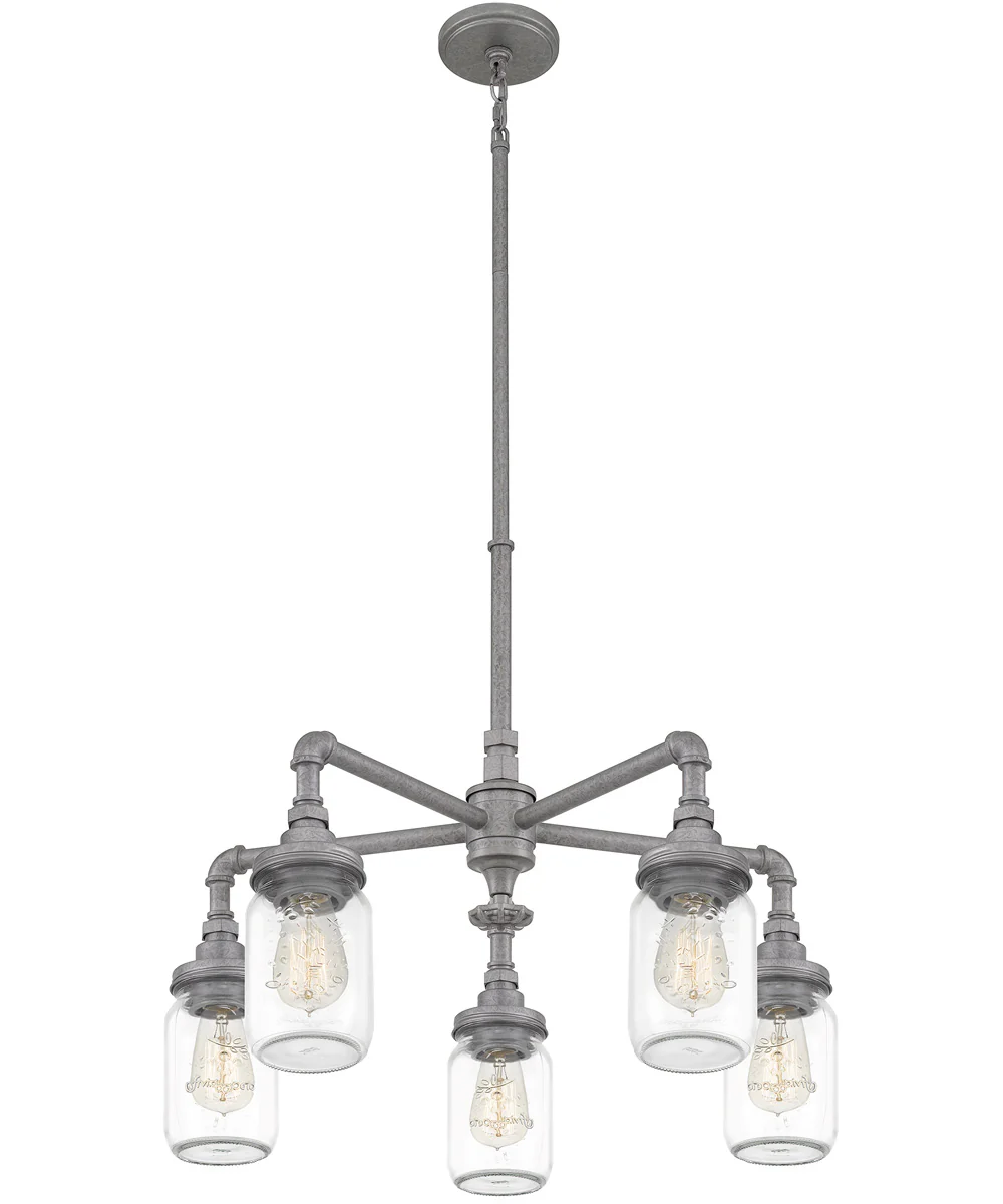 Squire 5-light Chandelier Galvanized - Image 4