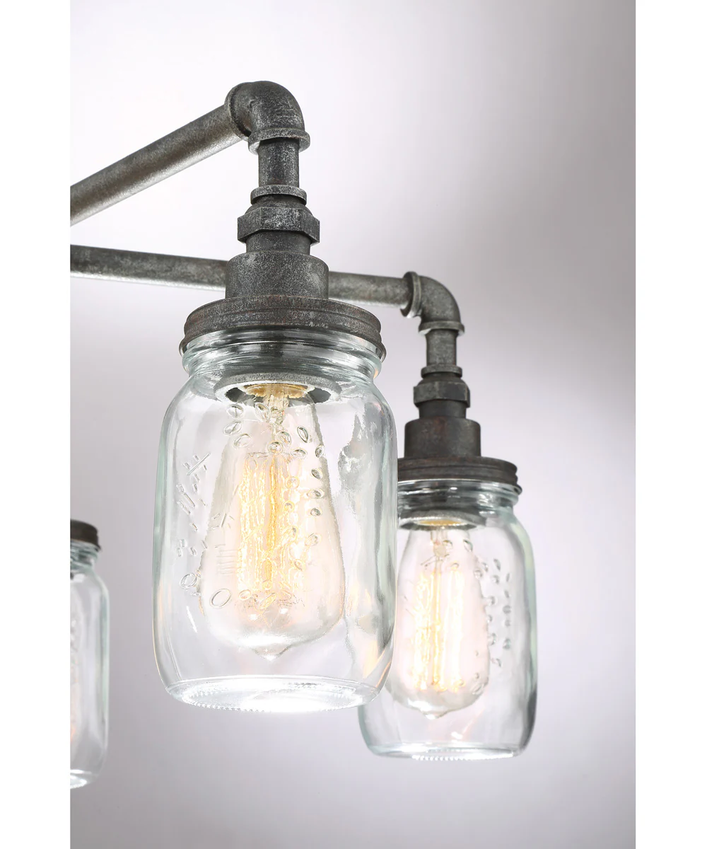 Squire 5-light Chandelier Rustic Black - Image 6