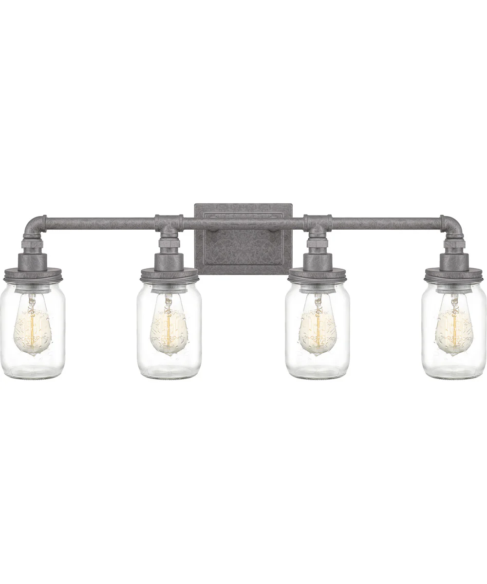 Squire Extra Large 4-light Bath Light Galvanized
