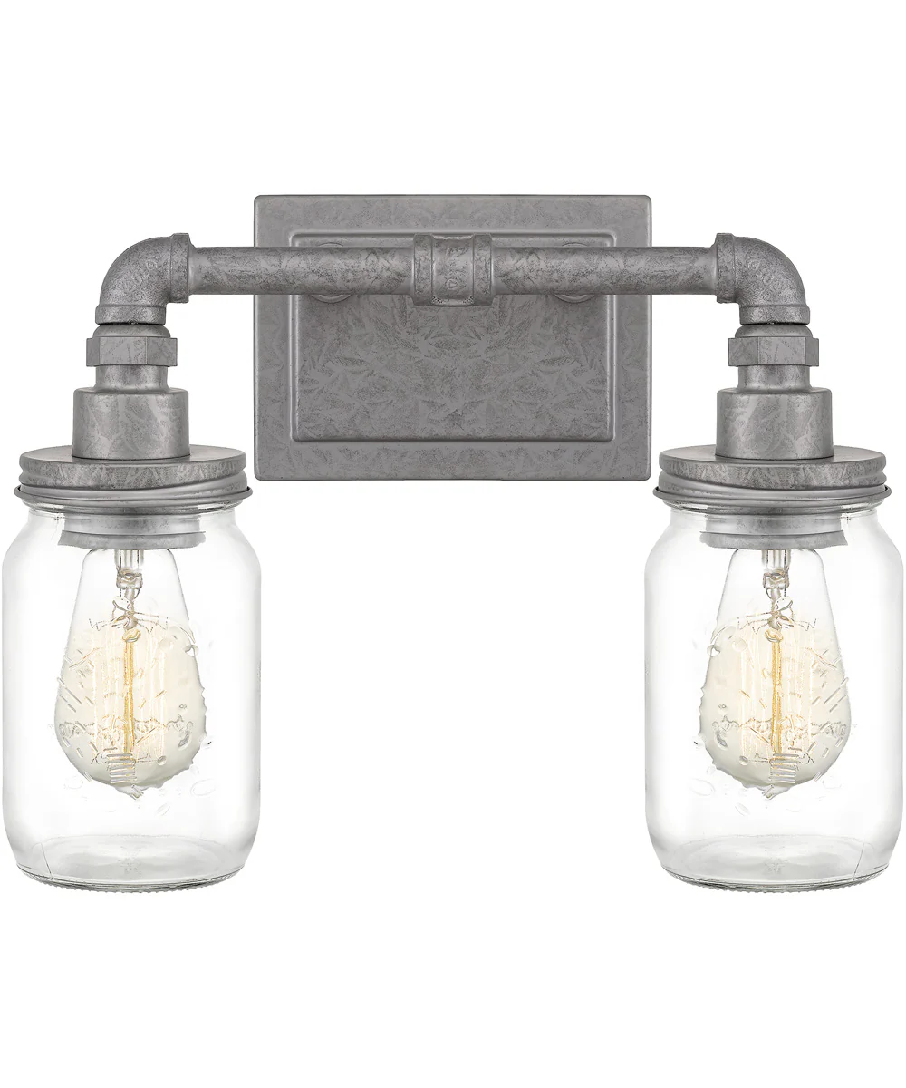 Squire Medium 2-light Bath Light Galvanized - Image 2