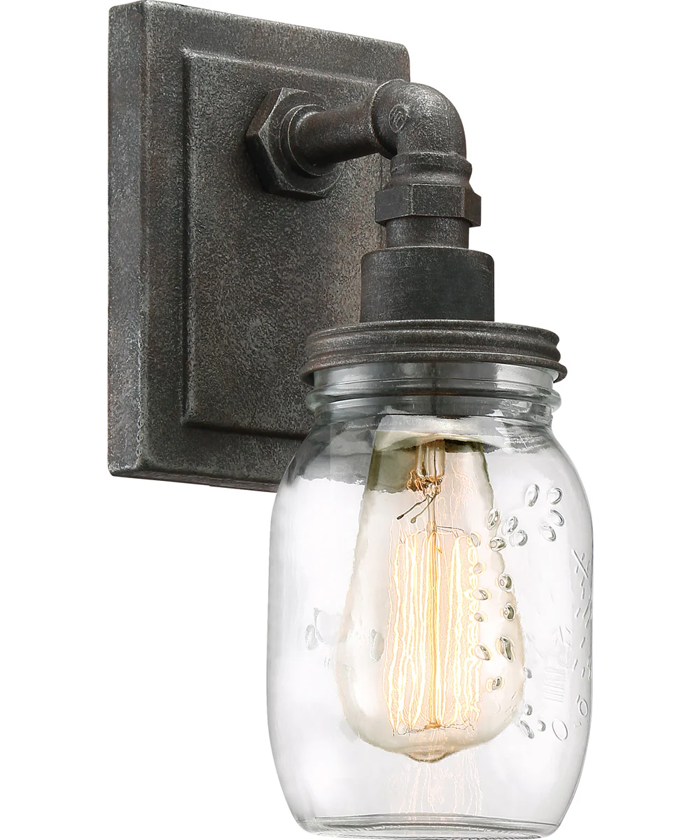 Squire Small 1-light Wall Sconce Rustic Black - Image 2
