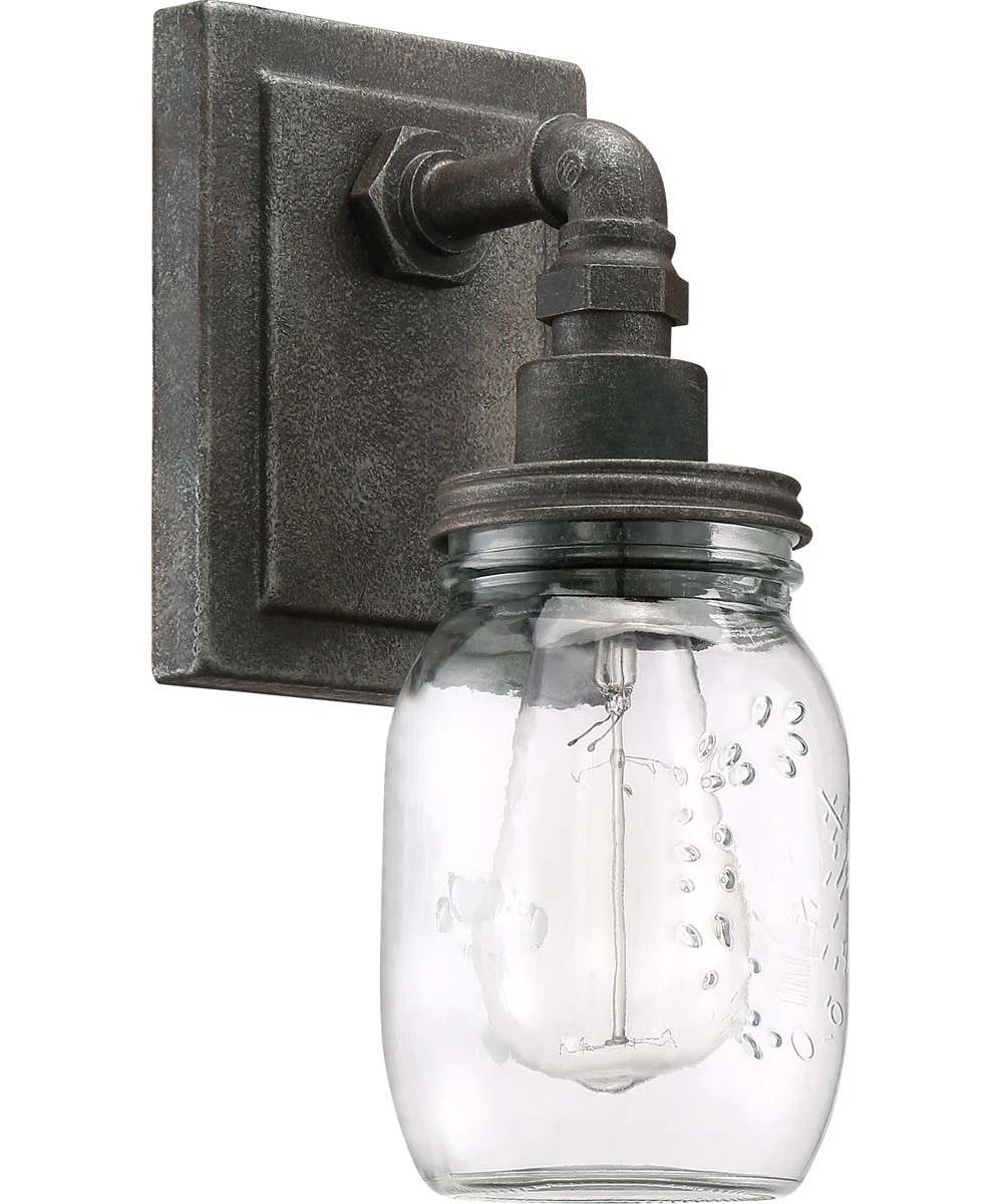 Squire Small 1-light Wall Sconce Rustic Black - Image 3