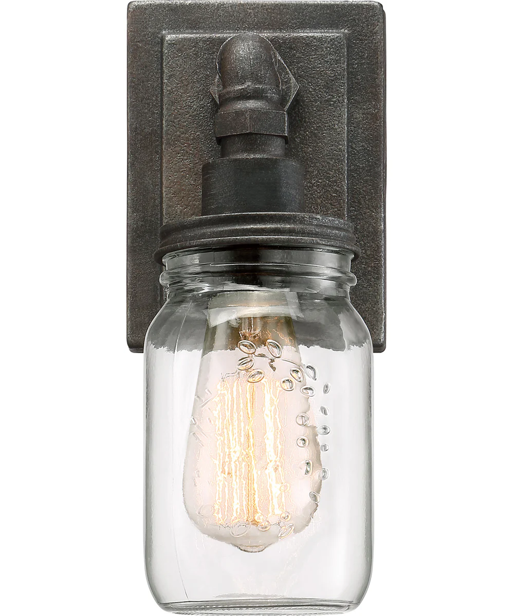 Squire Small 1-light Wall Sconce Rustic Black - Image 4