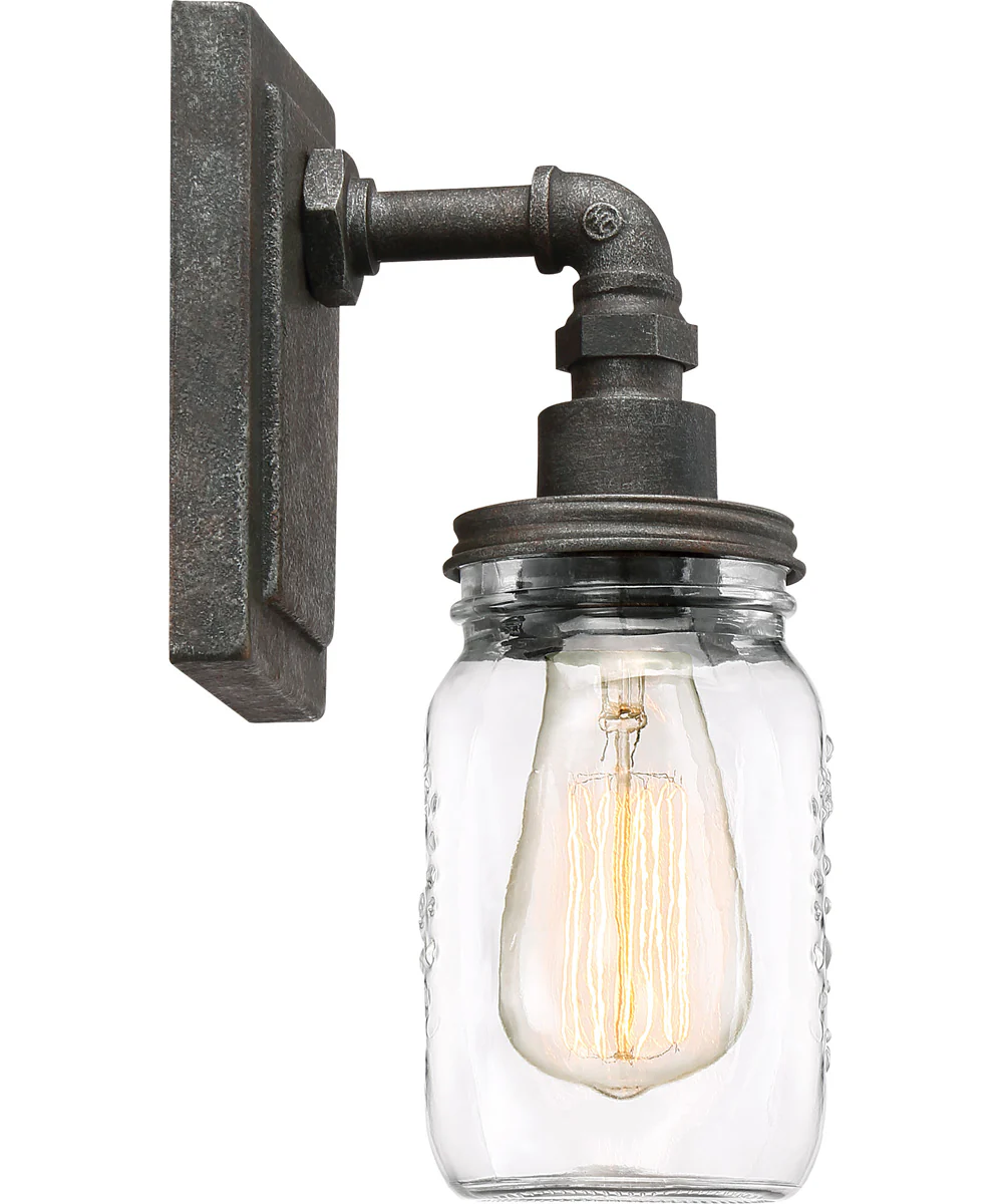 Squire Small 1-light Wall Sconce Rustic Black - Image 5