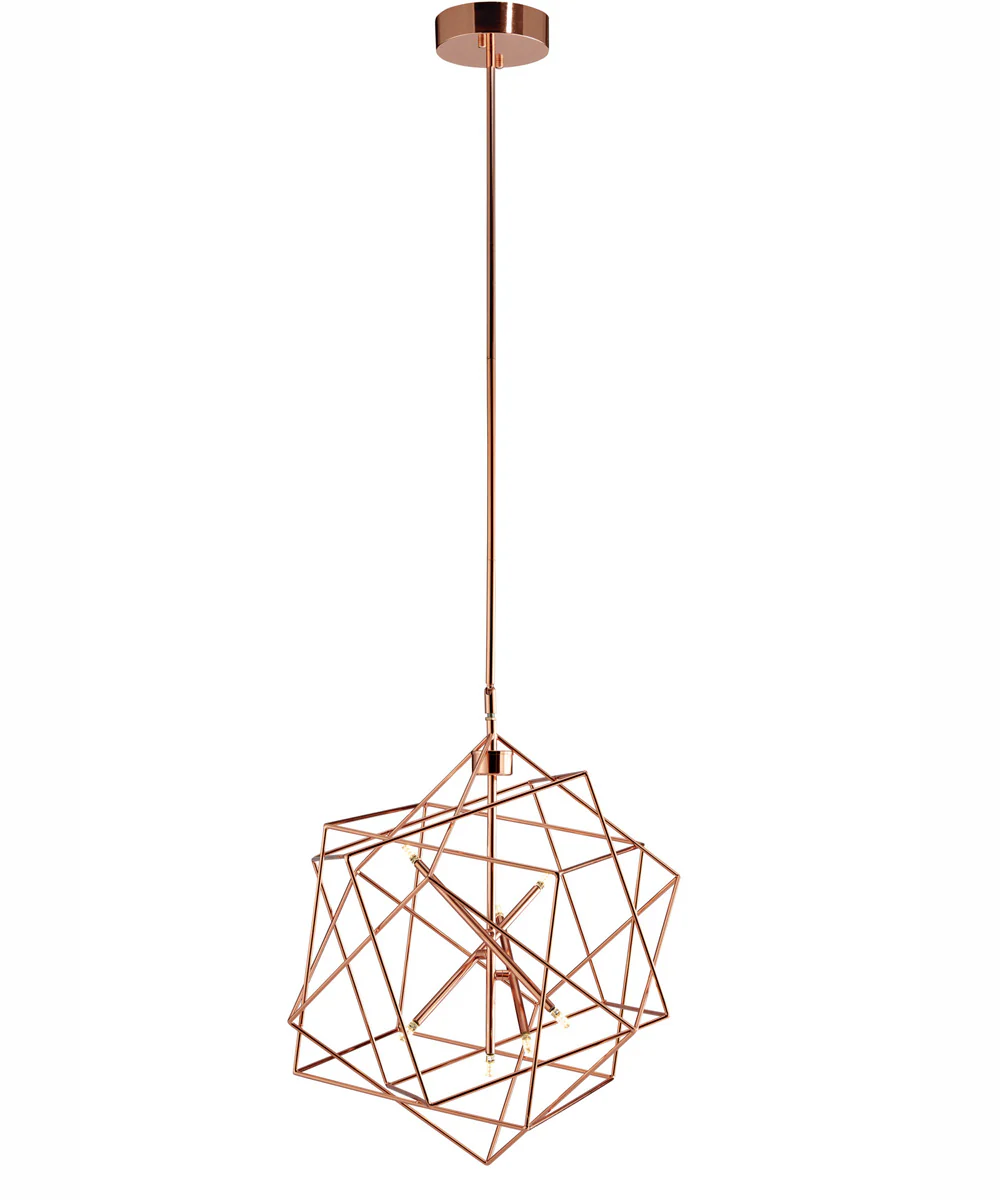Stacia 7-Light Led Pendant Copper Finished