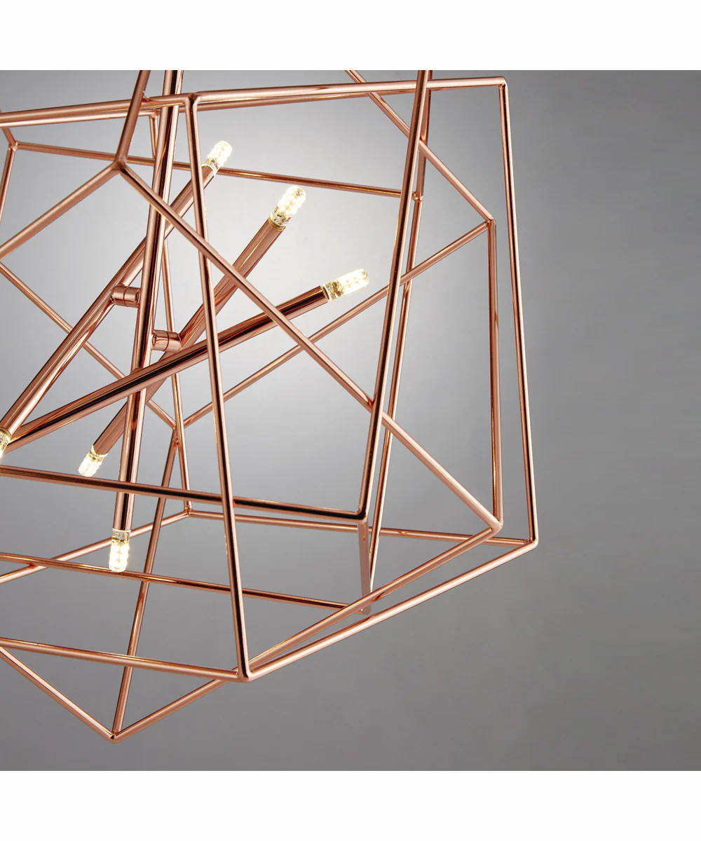 Stacia 7-Light Led Pendant Copper Finished - Image 2