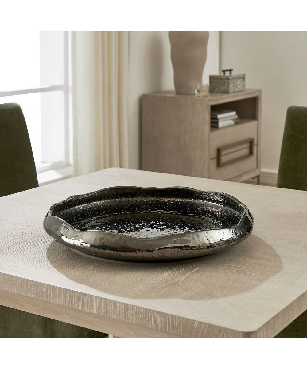 Stardust Ripple Indoor-Outdoor Black Bowl - Image 3