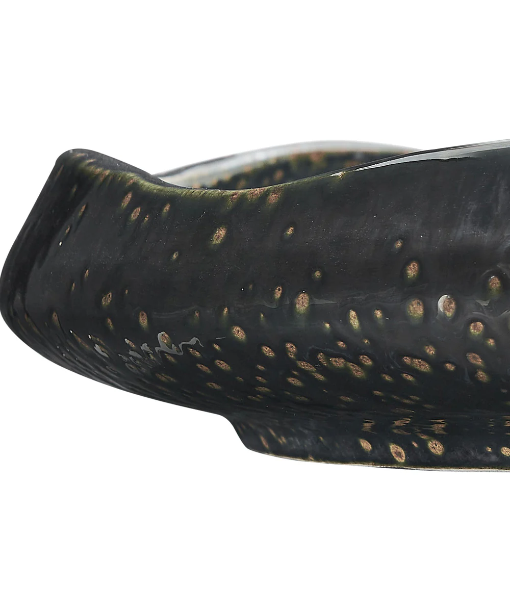 Stardust Ripple Indoor-Outdoor Black Bowl - Image 4