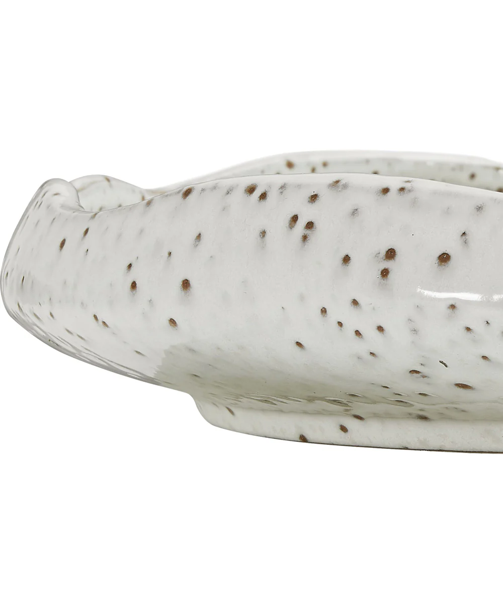 Stardust Ripple Indoor-Outdoor White Bowl - Image 4