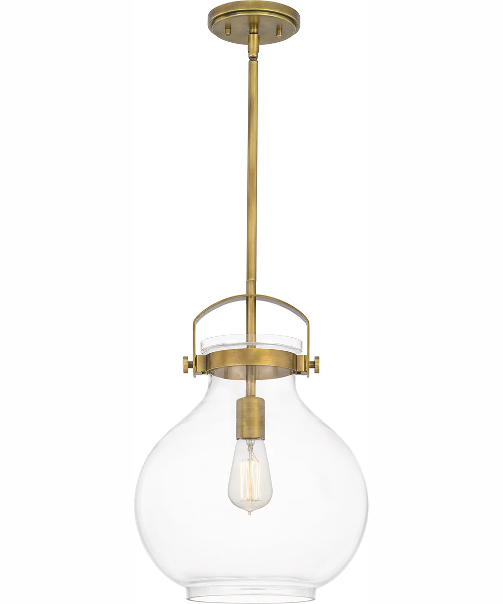 Stella Small 1-light Mini Pendant Weathered Brass - Image 2
