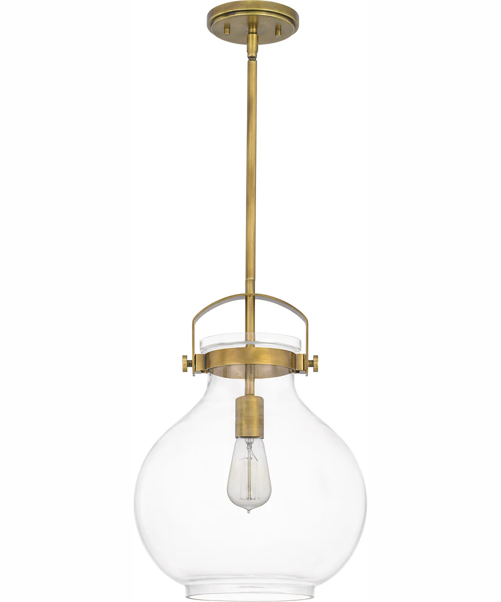 Stella Small 1-light Mini Pendant Weathered Brass - Image 3