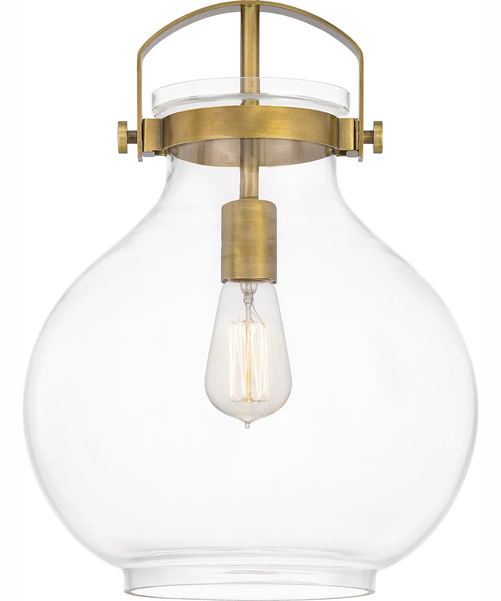 Stella Small 1-light Mini Pendant Weathered Brass - Image 5
