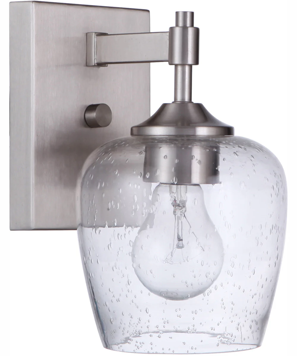 Stellen 1-Light Wall Sconce Brushed Polished Nickel