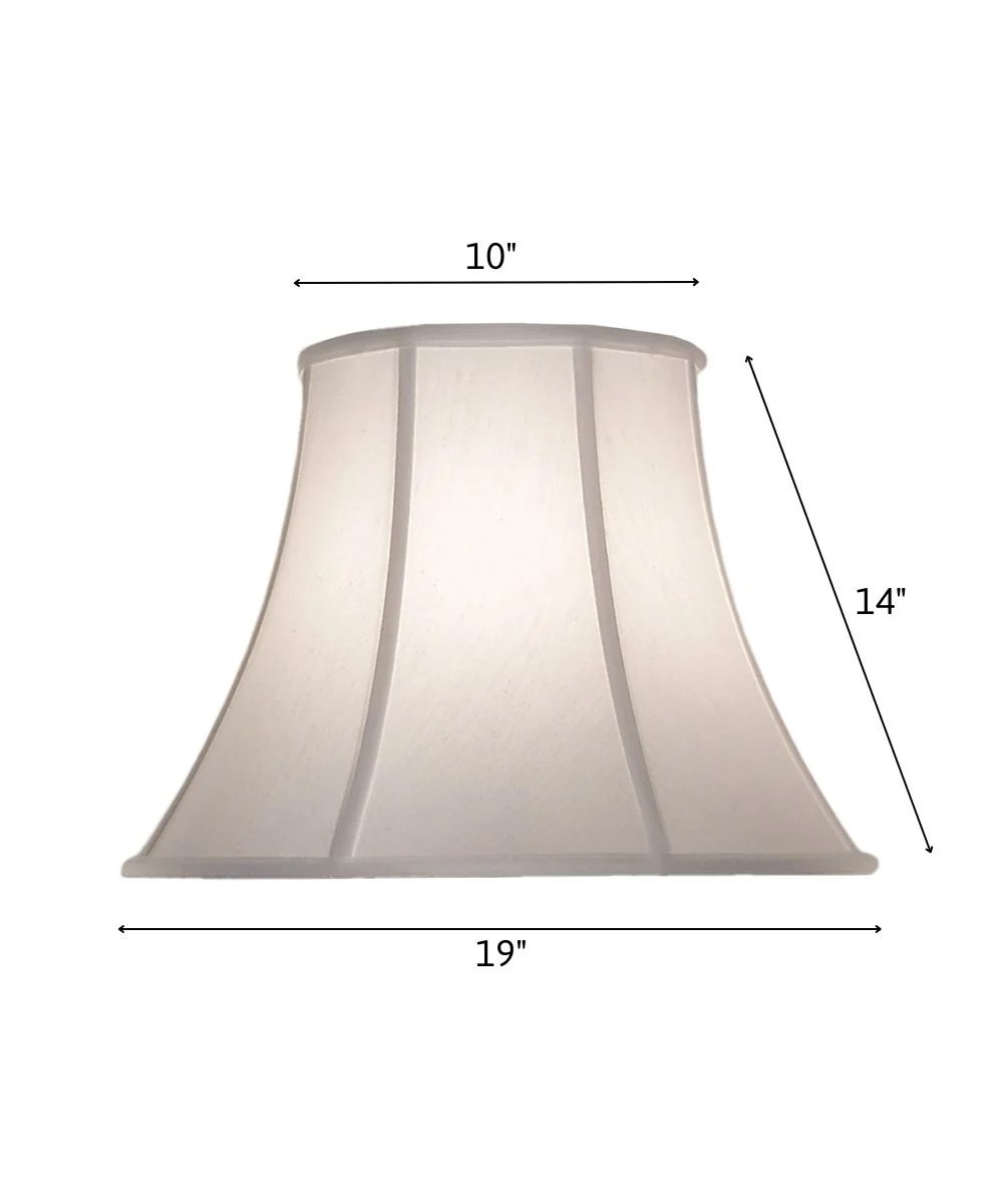 10x19x14 Pearl Supreme Satin Bell Softback Lampshade - Image 3