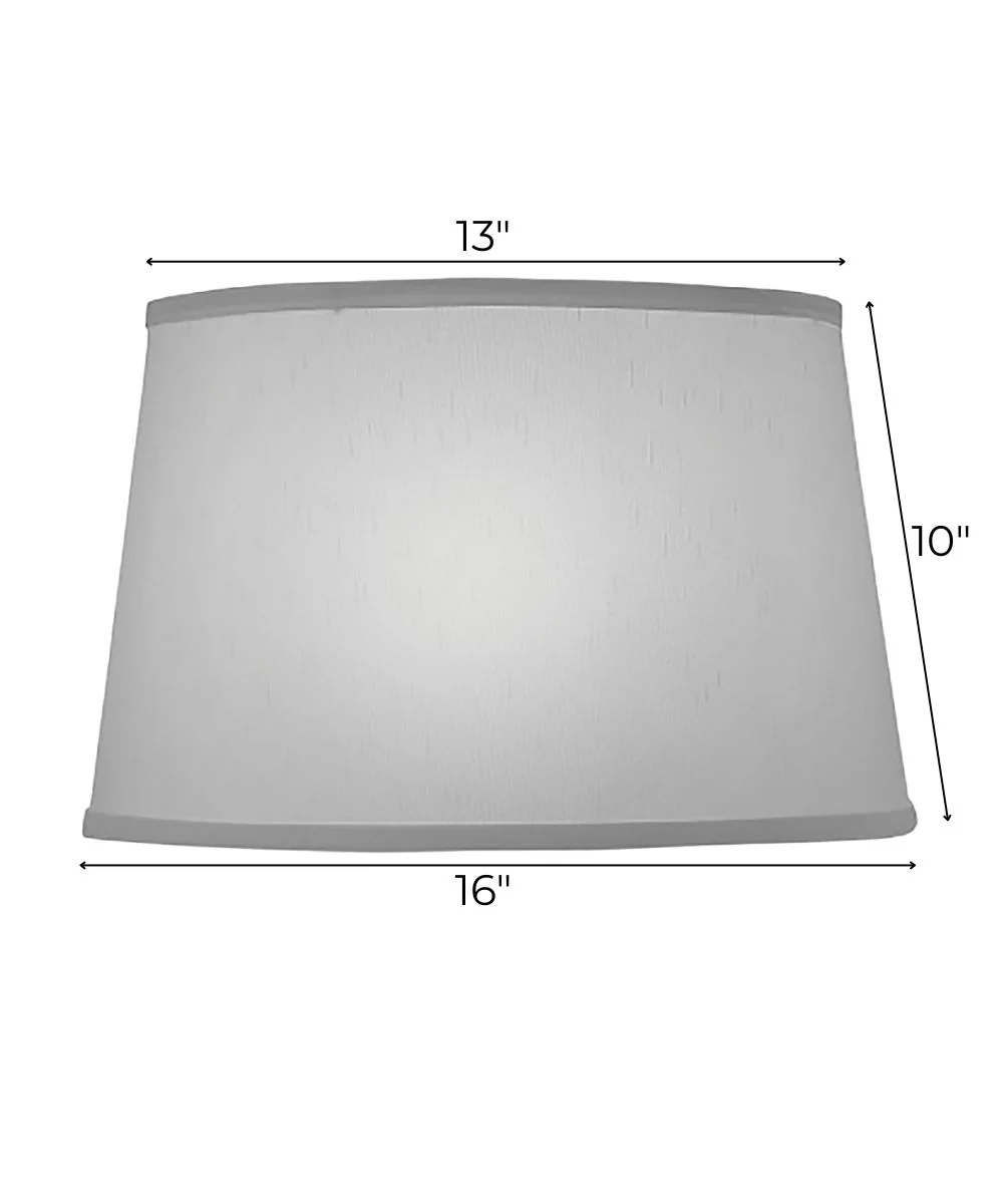 13x16x10 Global White Tapered Drum Hardback Lampshade - Image 3