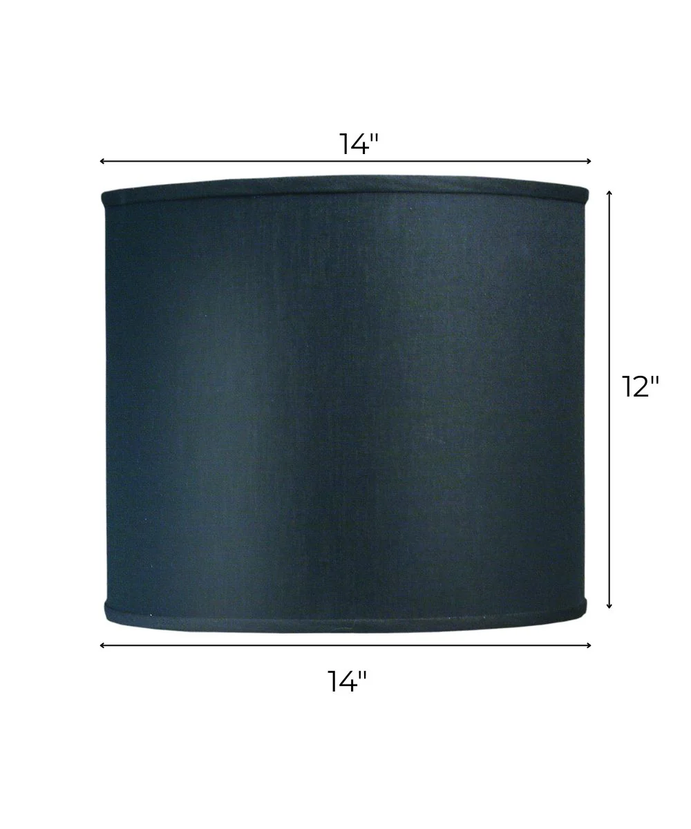 14x14x12 Black Shadow Drum Hardback Lampshade - Image 3