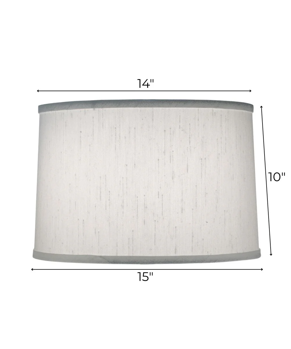 14x15x10 Global White Drum Hardback Lampshade - Image 3