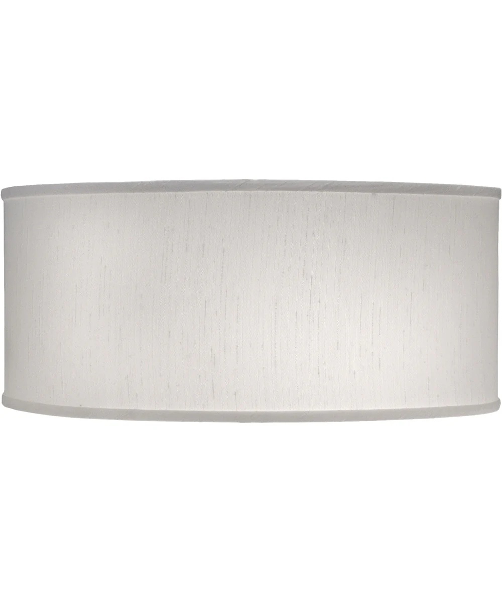 16x16x7 Global White Shallow Drum Hardback Lampshade
