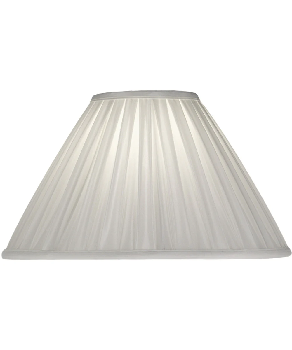 6x17x11 Oyster Box Pleat Silksheen Empire Softback Lampshade
