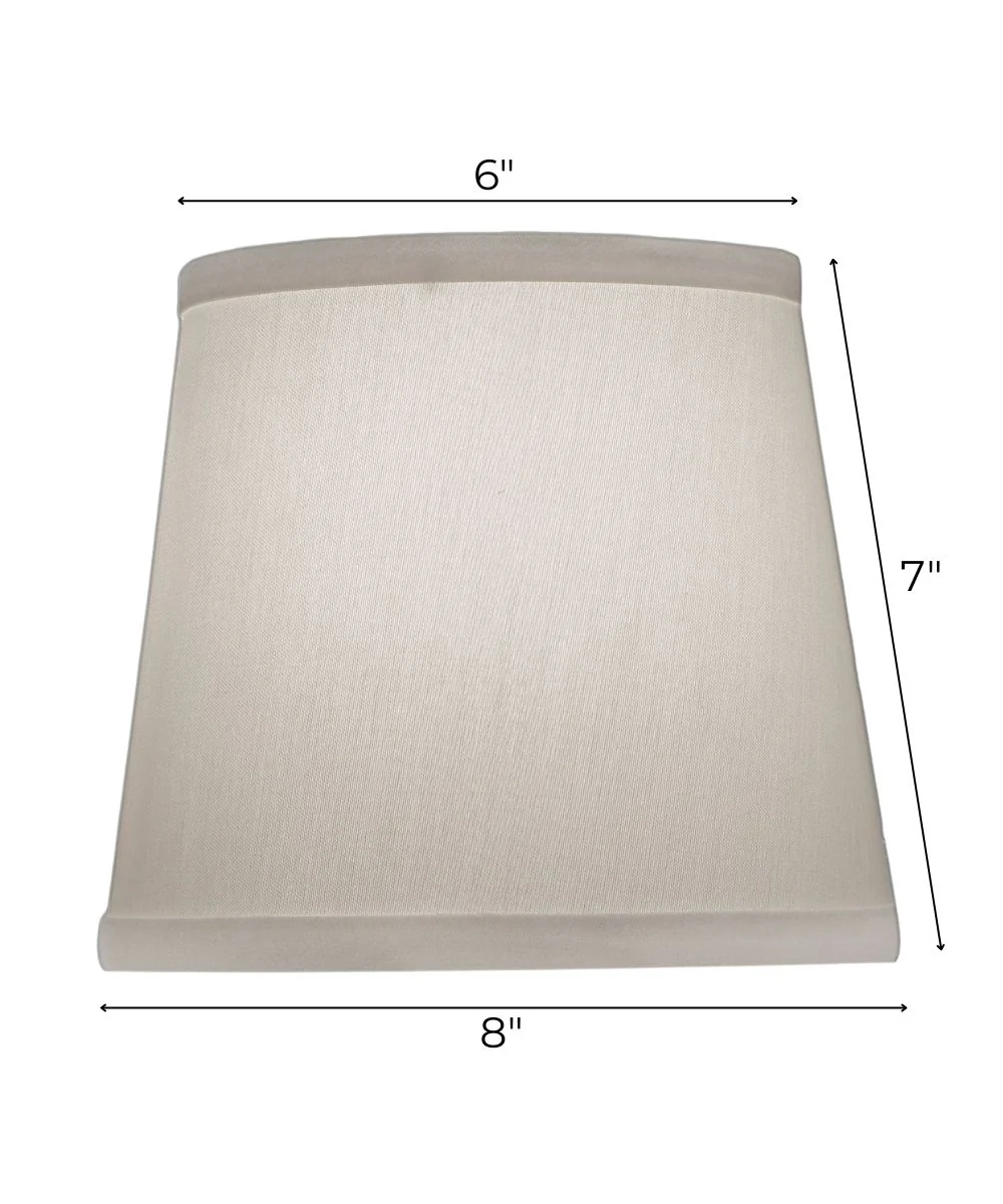 6x8x7 Ivory Shadow Empire Candelabra Hardback Lampshade - Image 3