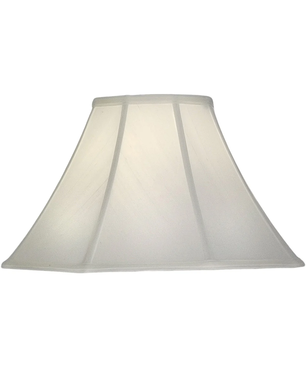 7x18x11 Off White Silk Shantung Bell Softback Lampshade