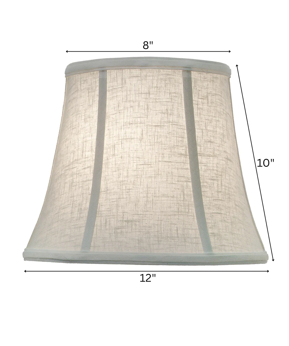 8x12x10 Cream Aberdeen Modified Bell Softback Lampshade - Image 2