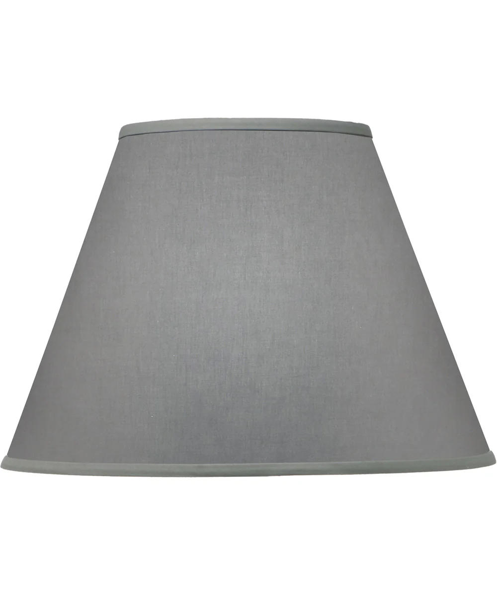 9x18x13 Gray Butcher Linen Empire Hardback Lampshade