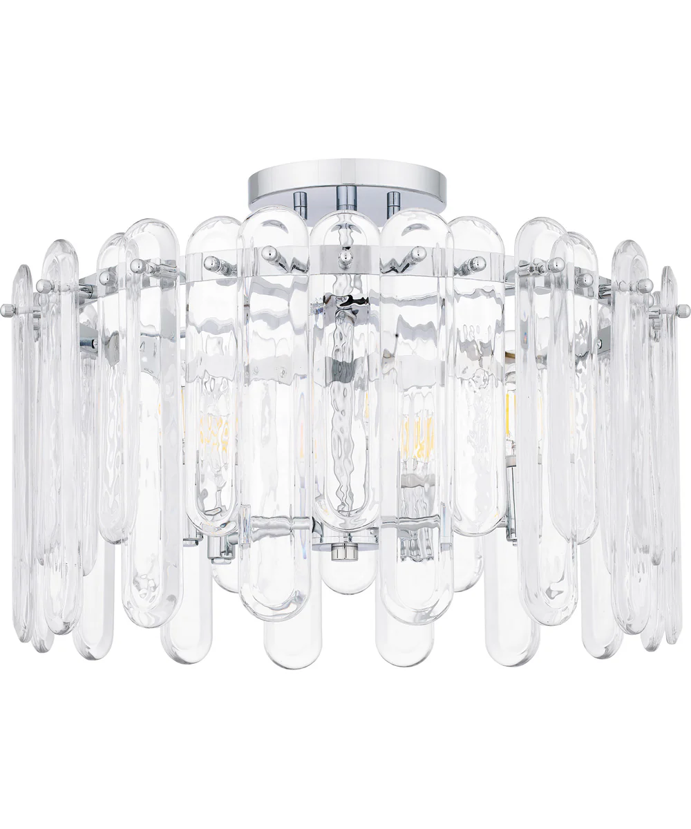 Stiles Large 5-light Semi Flush Mount Polished Chrome - Image 2
