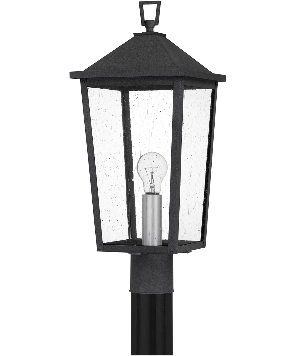Stoneleigh Large 1-light Outdoor Post Light Coastal Armour Aluminum Mottled Black - Image 3