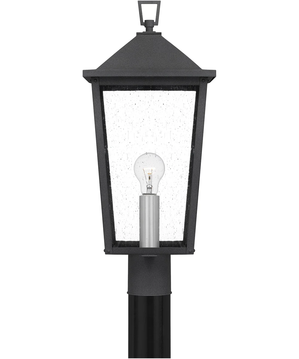 Stoneleigh Large 1-light Outdoor Post Light Coastal Armour Aluminum Mottled Black - Image 4