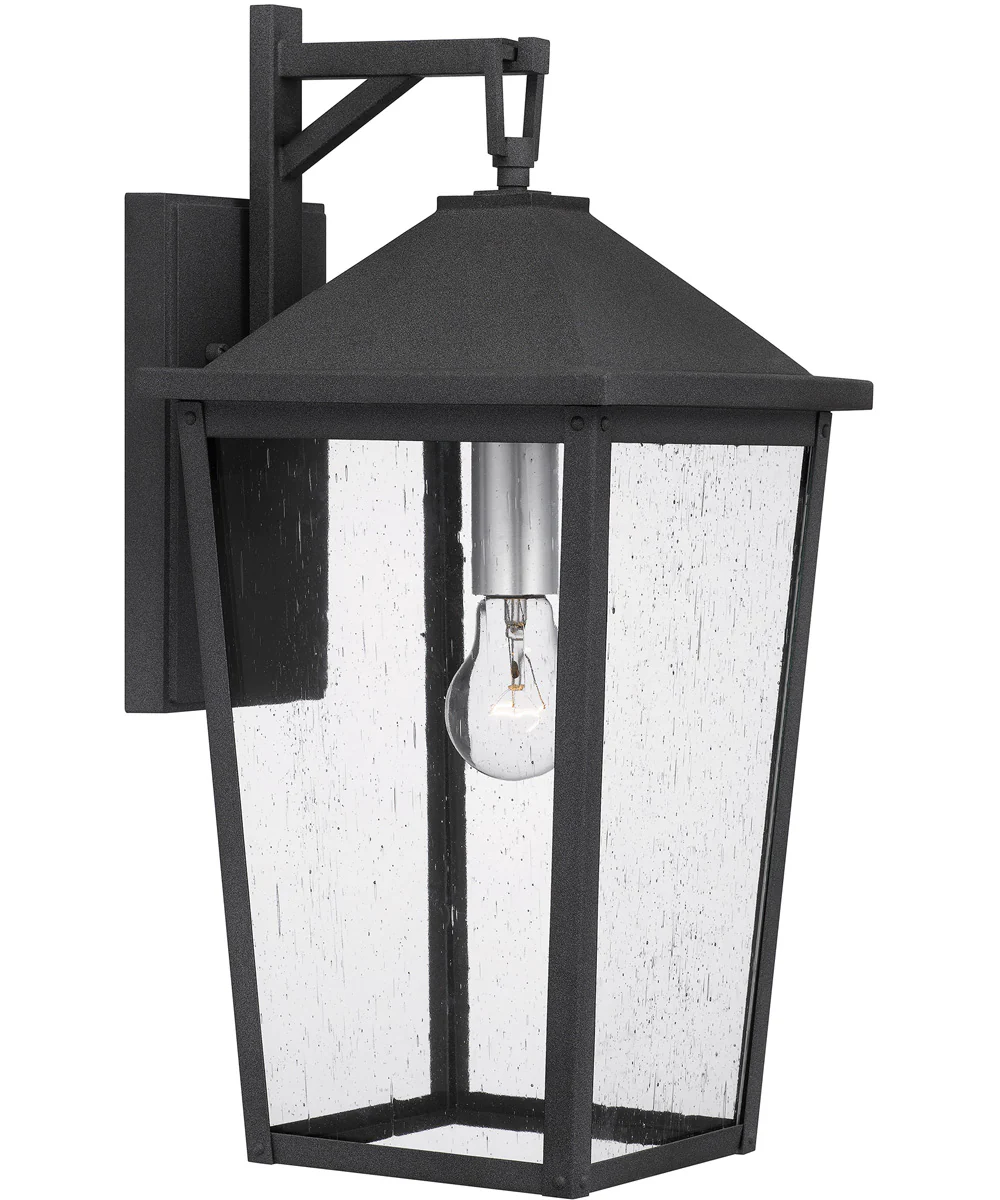 Stoneleigh Large 1-light Outdoor Wall Light Coastal Armour Aluminum Mottled Black