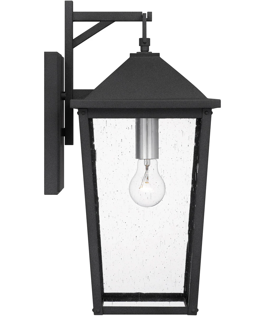 Stoneleigh Large 1-light Outdoor Wall Light Coastal Armour Aluminum Mottled Black - Image 5