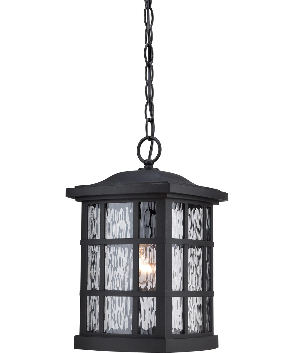 Stonington Large 1-light Outdoor Pendant Light  Coastal Armour Mystic Black