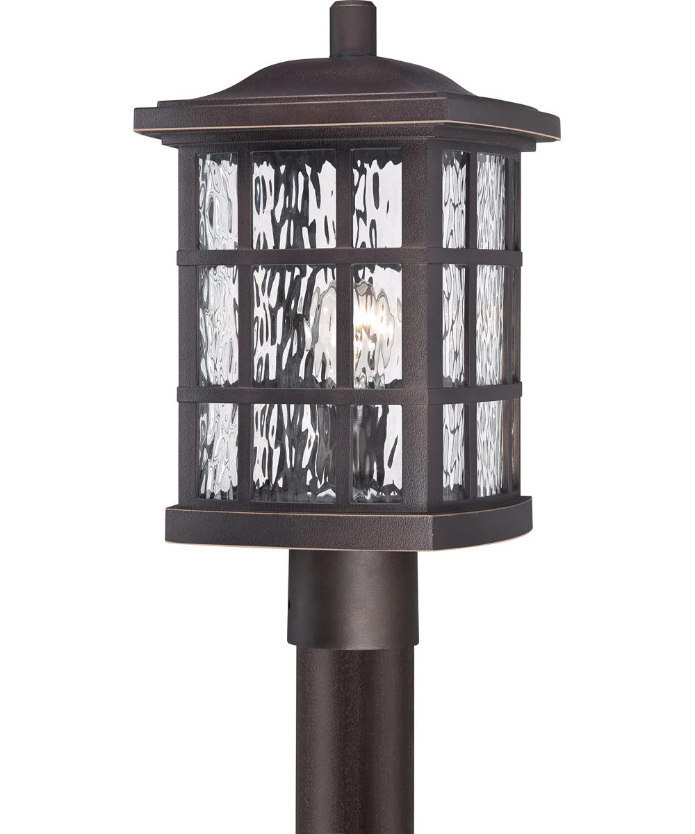 Stonington Large 1-light Outdoor Post Light Coastal Armour Palladian Bronze