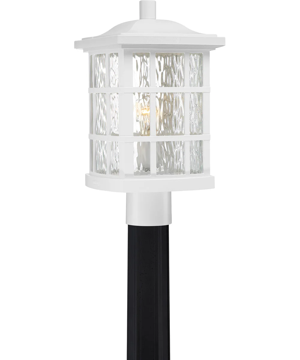 Stonington Large 1-light Outdoor Post Light  Coastal Armour White Lustre